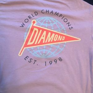 Purple diamond medium sized tee